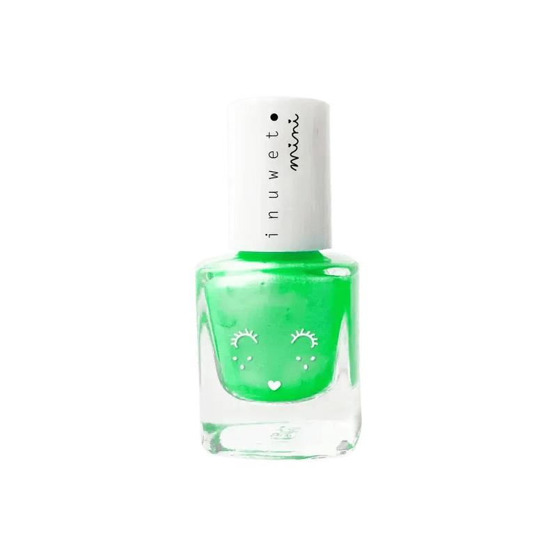 Inuwet Waterbased Nail Polish - Neon Green - Studio Play