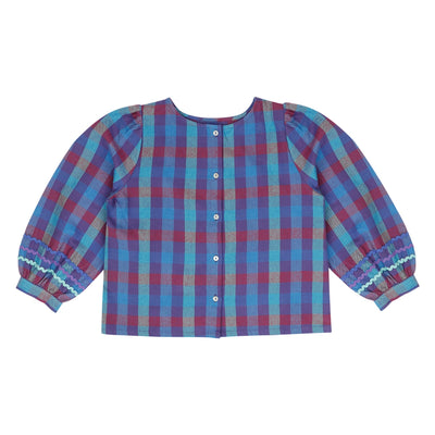 Jenest Jolie Blouse Purple Multi Check - Studio Play