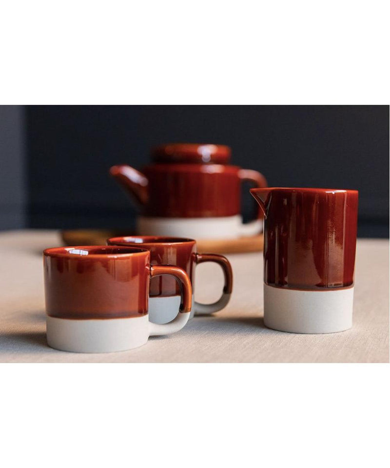 Kinta Milk Jar Cyl Cer Red/Brown