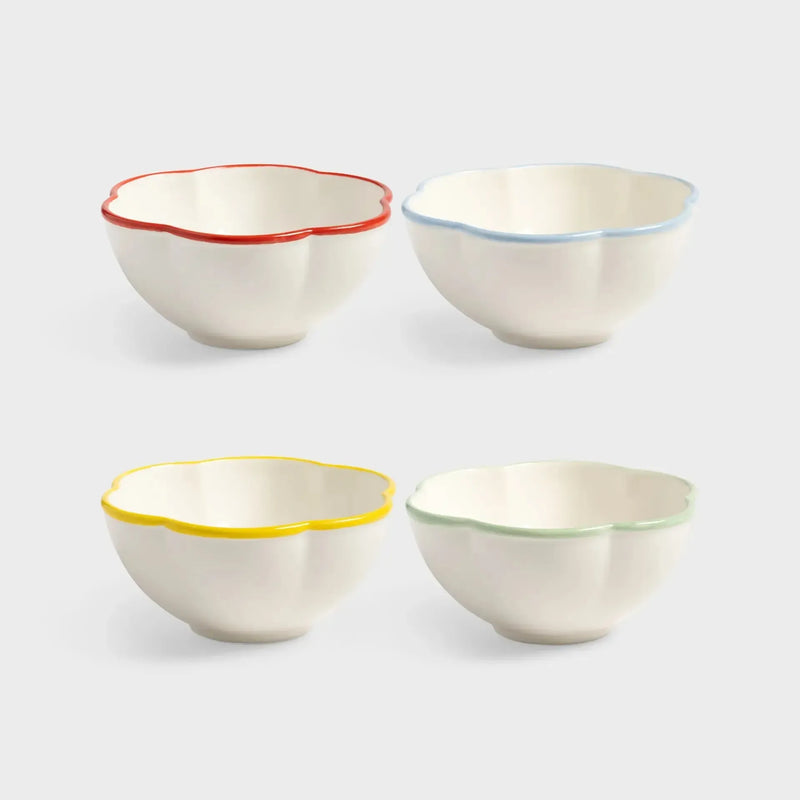 &Klevering Bowl Folk Small Set Of 4 - Studio Play