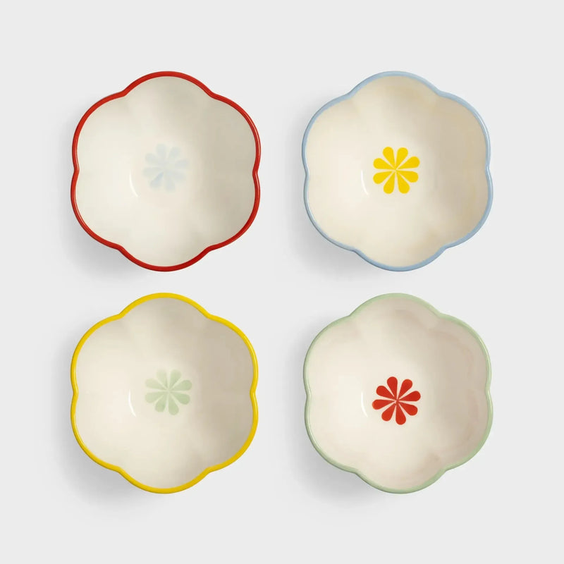&Klevering Bowl Folk Small Set Of 4 - Studio Play