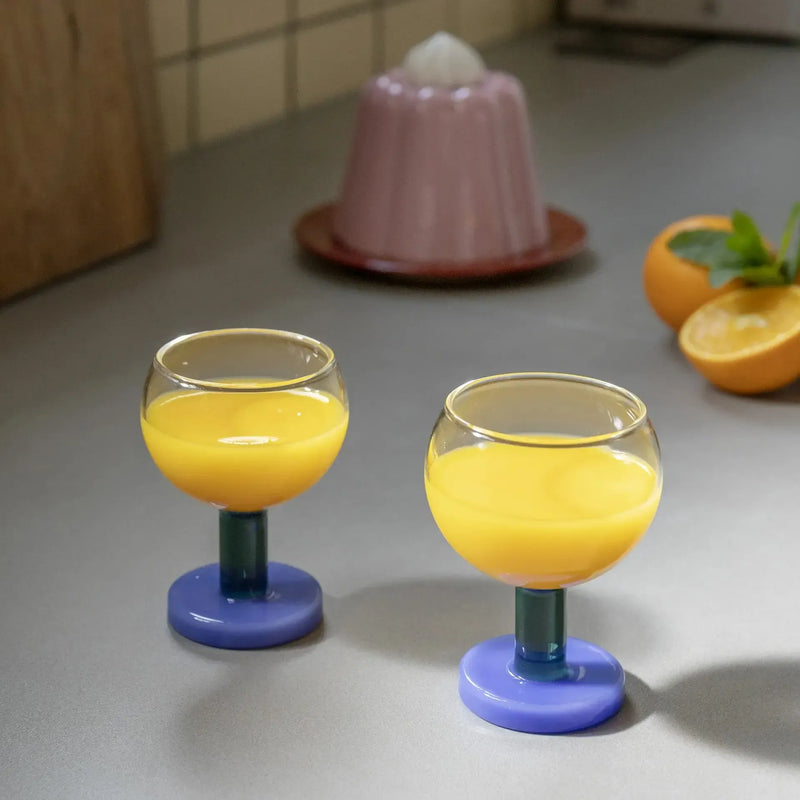 &Klevering Glass Cantine Blue Set Of 2 - Studio Play