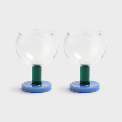 &Klevering Glass Cantine Blue Set Of 2 - Studio Play
