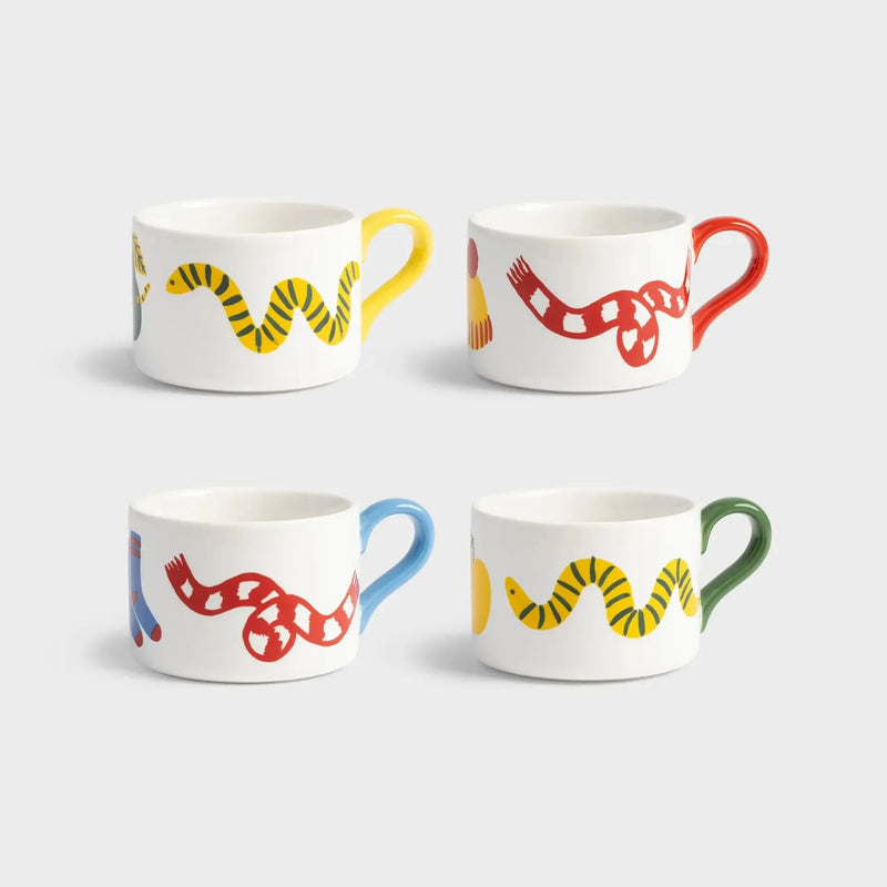 &Klevering Mug Haines Set Of 4 - Studio Play