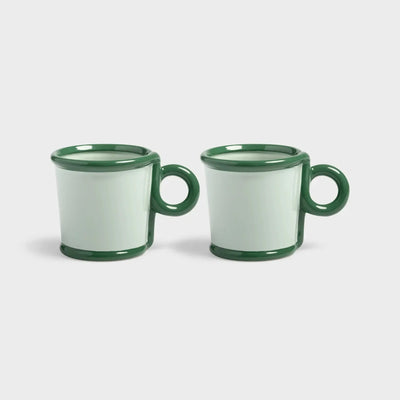 &Klevering Mug Loop Green Large Set Of 2 - Studio Play