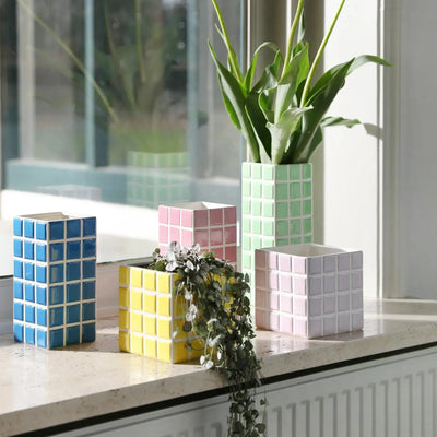 &Klevering Planter Tile Yellow - Studio Play