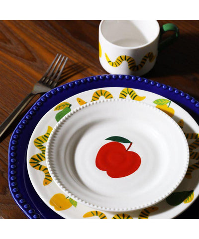 &Klevering Plate Perle Dark Blue Set of 2