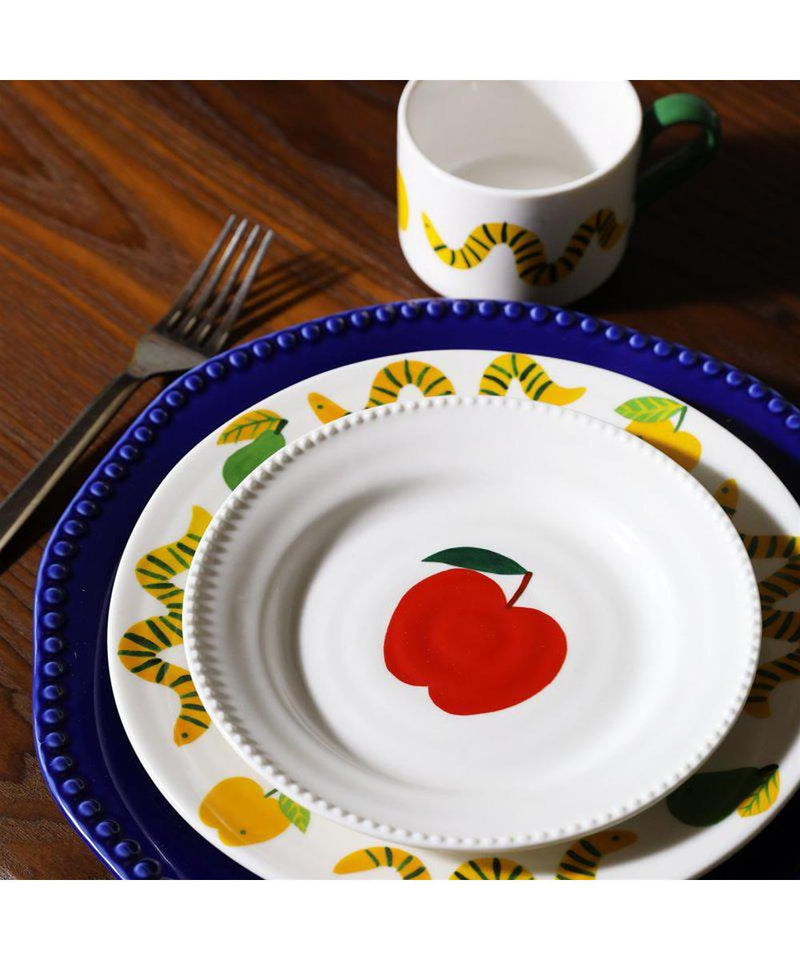 &Klevering Plate Perle Dark Blue Set of 2