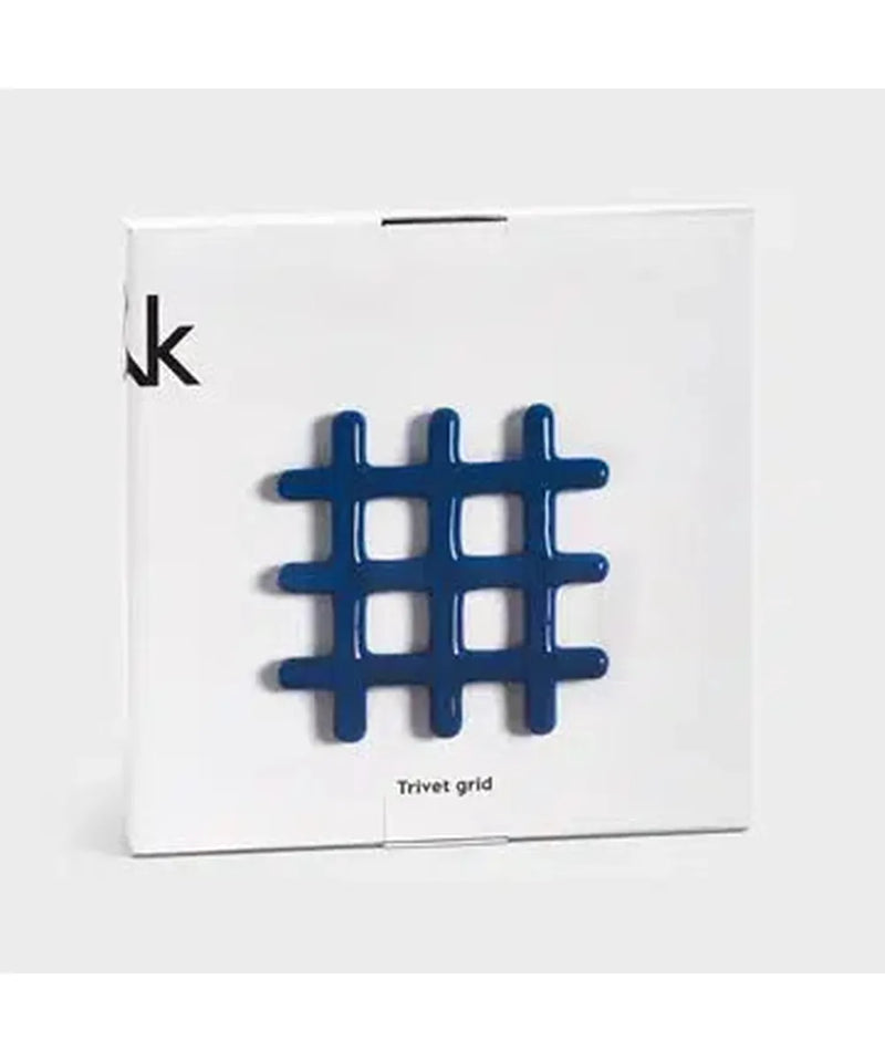 &Klevering Trivet Grid Blue