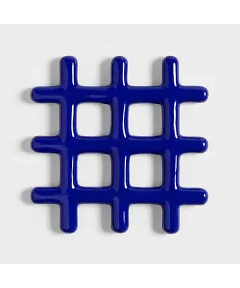 &Klevering Trivet Grid Blue