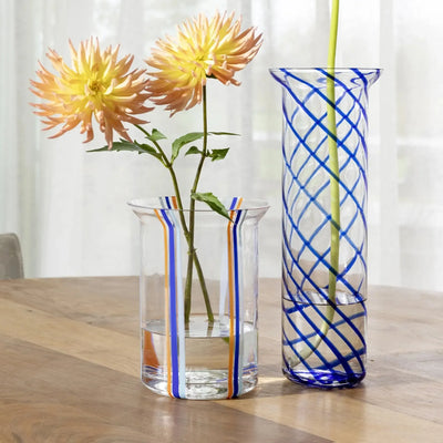 &Klevering Vase Yogu Stripe Blue - Studio Play
