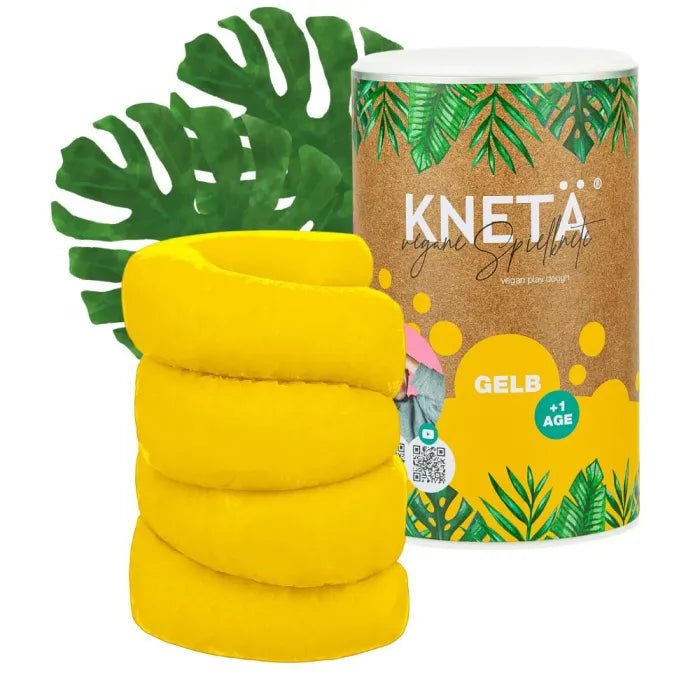 Knetä Vegan Speelklei XXL koker Geel - Studio Play