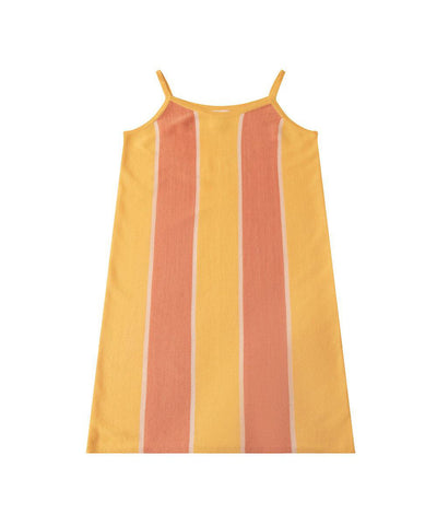 Knit Planet Stripe Dress Orange/Gold