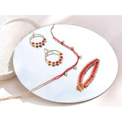 La petite Epicerie DIY Juwelen maken: Zaadkralen - Rood - Studio Play