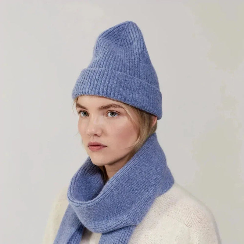 Le Bonnet Sjaal Washed Denim