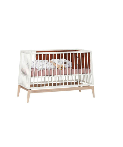 Leander Luna Baby Cot Oak/white 120x60