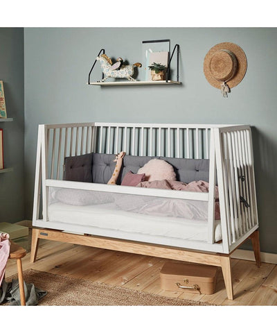 Leander Luna Baby Cot Oak/white 120x60