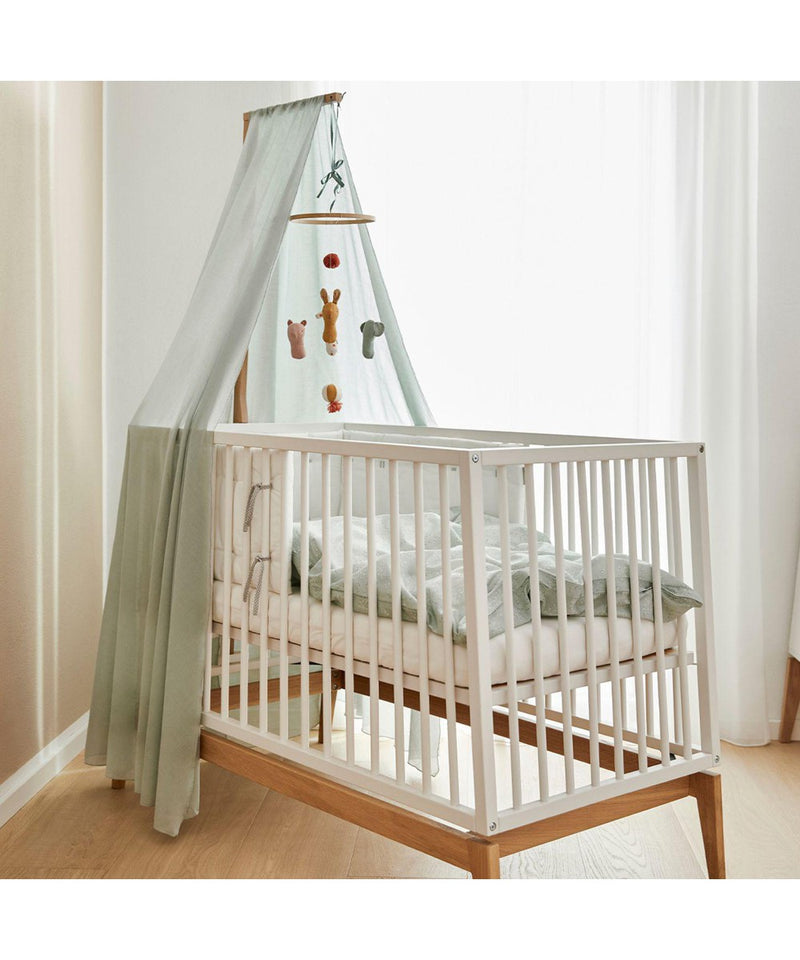 Leander Luna Baby Cot Oak/white 120x60