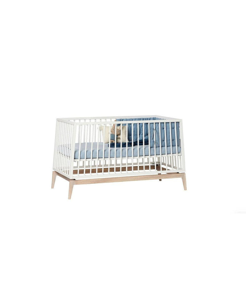 Leander Luna Baby Cot Oak/white 140x70