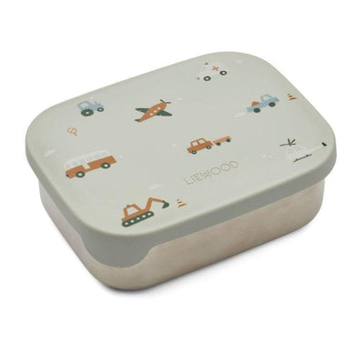 Liewood Arthur Lunchbox Vehicles/ Dove Blue Mix - Studio Play