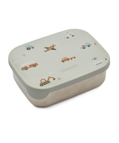 Liewood Arthur Lunchbox Vehicles/ Dove Blue Mix