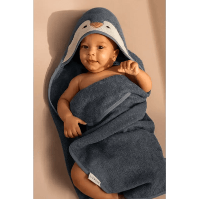 Liewood Baby Albert Hooded Towel Ocean view - Studio Play