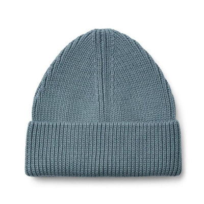 Liewood Baby Ezra Beanie Whale Blue
