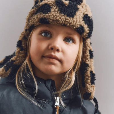 Liewood Bravo Pile Hat Mega Leo Oat Mix