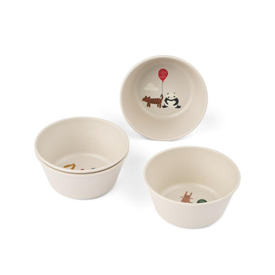 Liewood Cees Bowl 4-pack Around The World/Sandy
