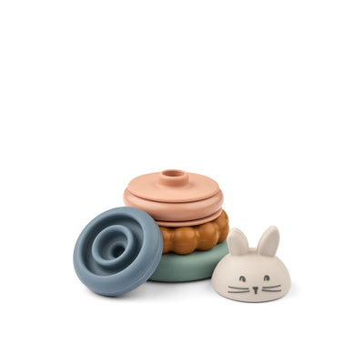 Liewood Donata Silicone Stacking Tower Sandy multi mix