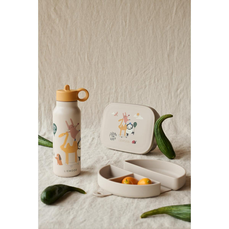 Liewood Eugene Foldable Snack Box Around The World/Sandy
