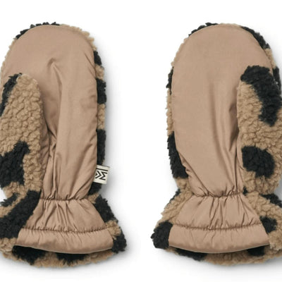 Liewood Grethe Pile Gloves Mega Leo Oat Mix