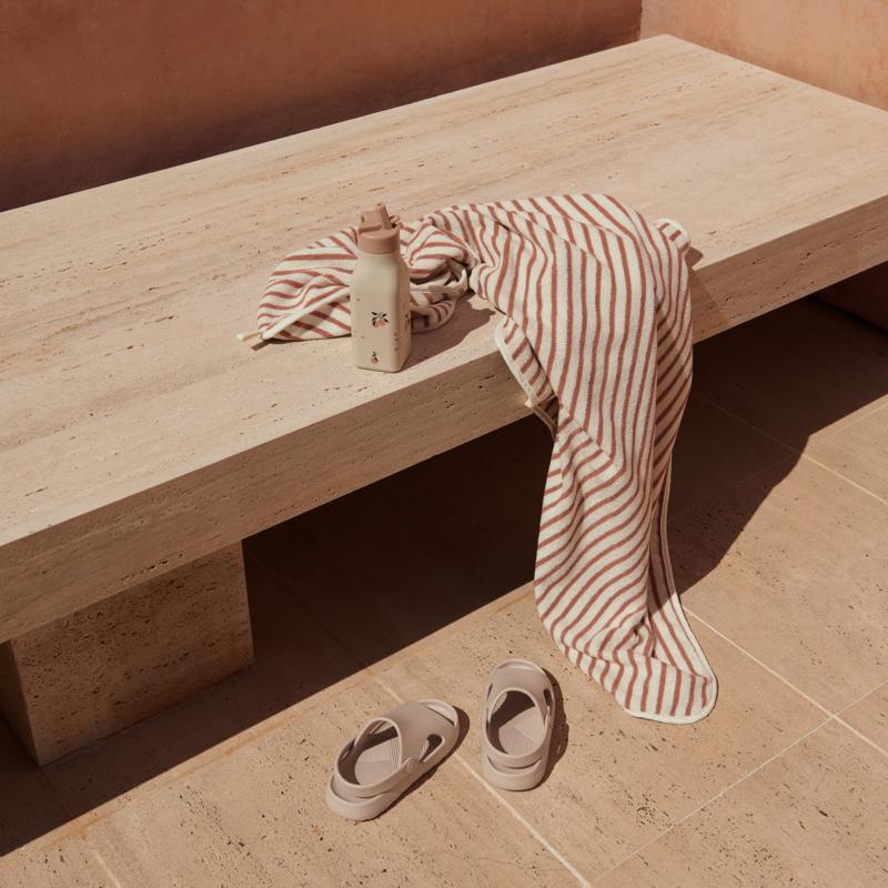Liewood Hansen Towel Tuscany Rose stripes - Studio Play