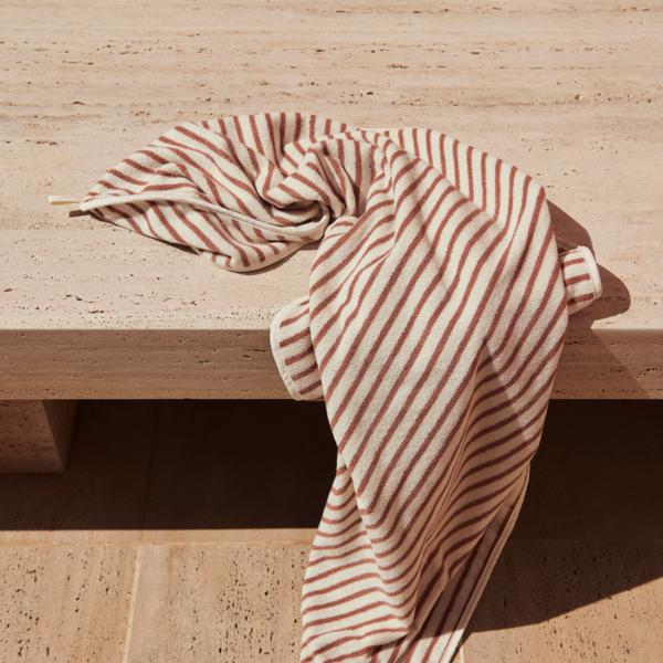 Liewood Hansen Towel Tuscany Rose stripes - Studio Play