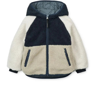 Liewood Jackson Reversible Jacket Whale Blue Multi - Studio Play