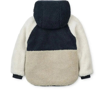 Liewood Jackson Reversible Jacket Whale Blue Multi - Studio Play