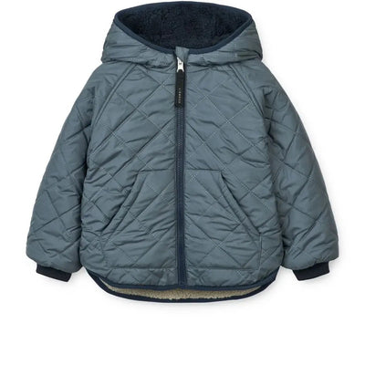 Liewood Jackson Reversible Jacket Whale Blue Multi - Studio Play