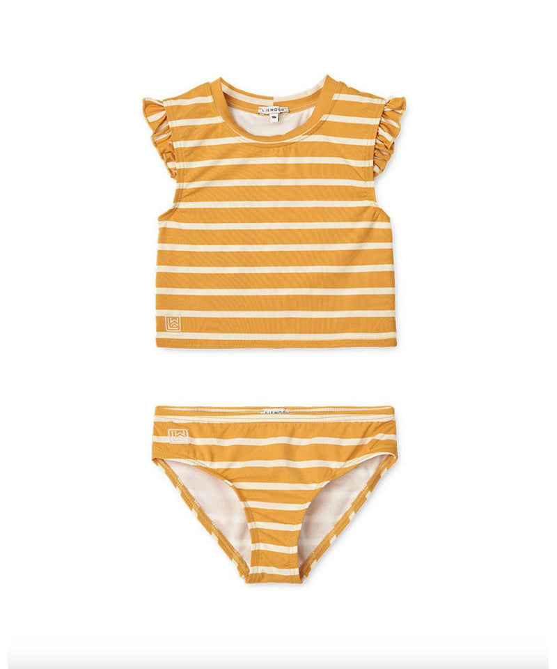 Liewood Judie Stripe Bikini Set Yellow Mellow
