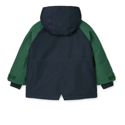 Liewood Kalle Jacket Navy Garden Green - Studio Play