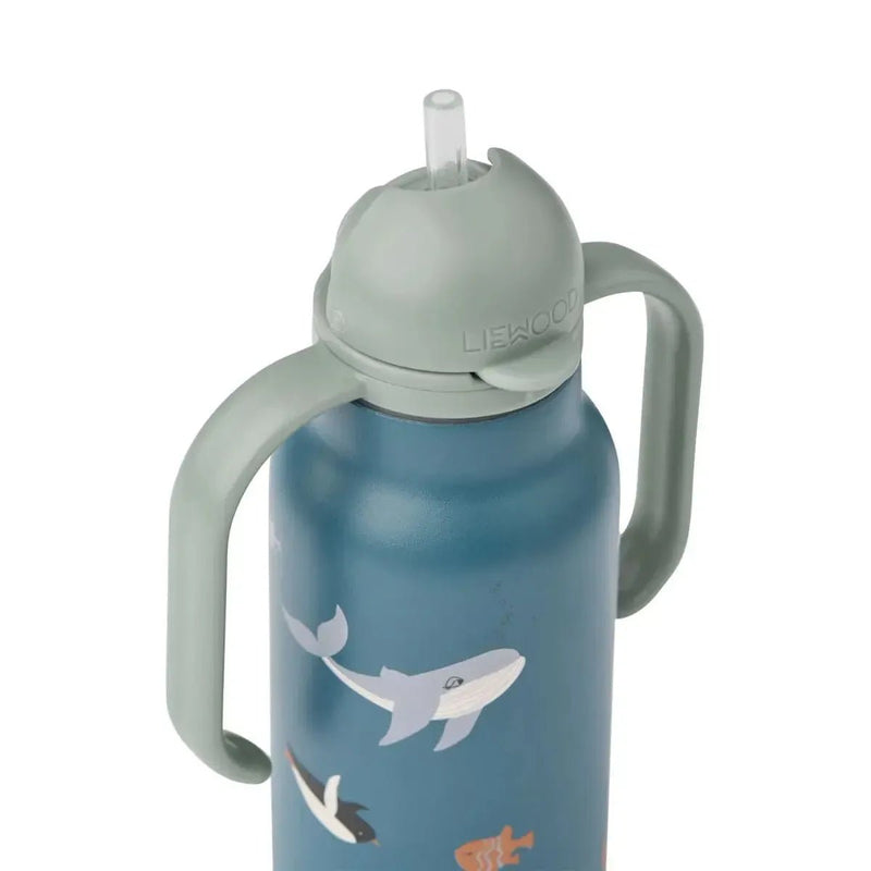 Liewood Kimmie Bottle Arctic Sea/Ocean View (250ml) - Studio Play
