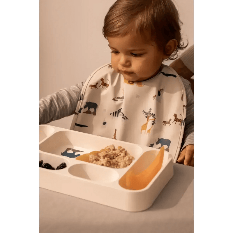 Liewood Mosu Divider Plate Peach/Shell - Studio Play