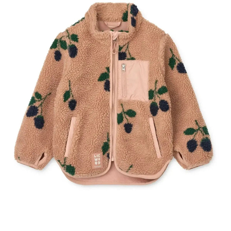 Liewood Nolan Pile Jacket Berry Pale Tuscany - Studio Play