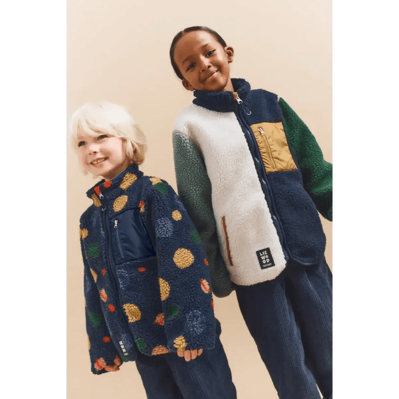 Liewood Nolan Pile Jacket Universe Classic navy - Studio Play