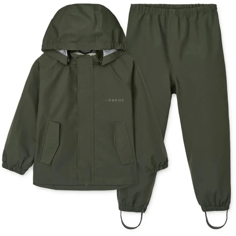 Liewood Pedia Rainwear Set Hunter Green - Studio Play