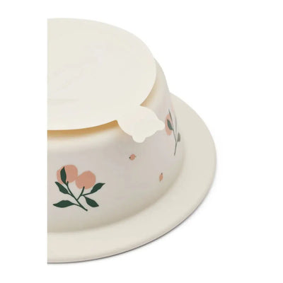 Liewood Peony Printed Suction BowlPeach/Sea Shell