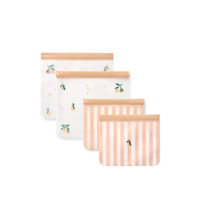 Liewood Rebus Reusable Food Bags 4 - Pack Peach Sea Shell - Studio Play
