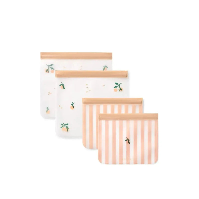 Liewood Rebus Reusable Food Bags 4 - Pack Peach Sea Shell - Studio Play