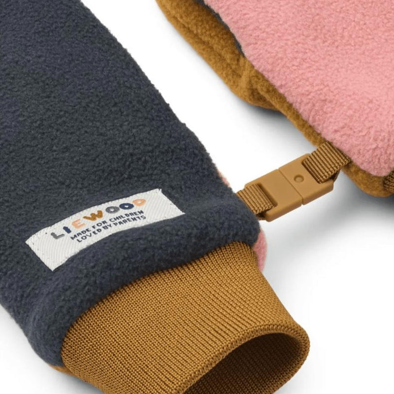 Liewood Solar Fleece Gloves Dusty Rose - Studio Play