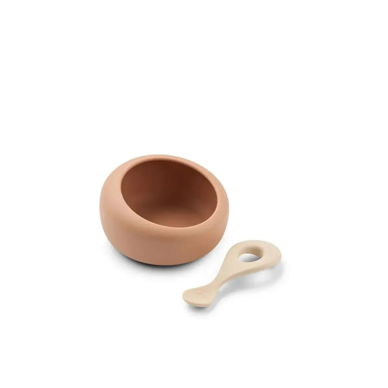 Liewood Sparia Bowl with Spoon Tuscany Rose/Apple Blossom - Studio Play