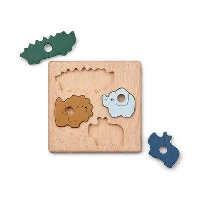 Liewood Suki Puzzel Garden Green Multimix - Studio Play